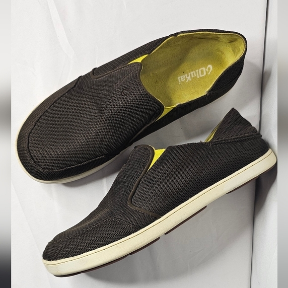 Olukai Nohea Mesh Shoe Men 11.5 Brown Slip On Convertible Comfort Sneaker Loafer - Picture 1 of 10